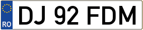 Trailer License Plate